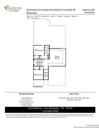 3158 Merrybells, House other with 4 bedrooms, 3 bathrooms and null parking in New Braunfels TX | Image 3