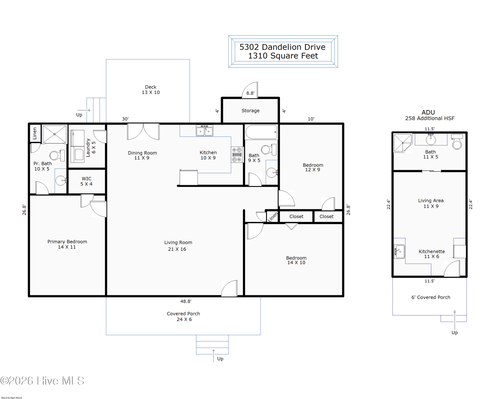 5302 Dandelion Dr, Wilmington, NC, 28405-1366 | Card Image