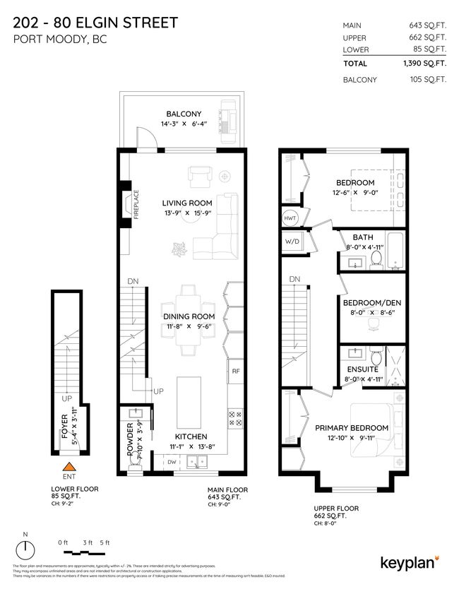 202 - 80 Elgin St, Townhouse with 2 bedrooms, 3 bathrooms and 1 parking in Port Moody BC | Image 40