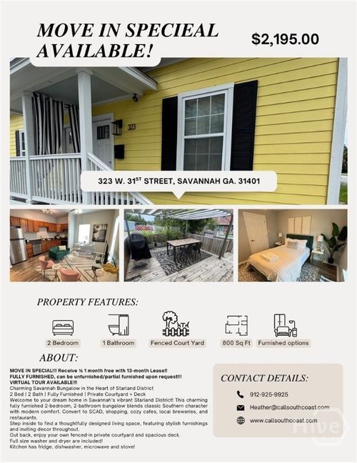 323 W 31st St, savannah, GA, 31401-7212 | Card Image