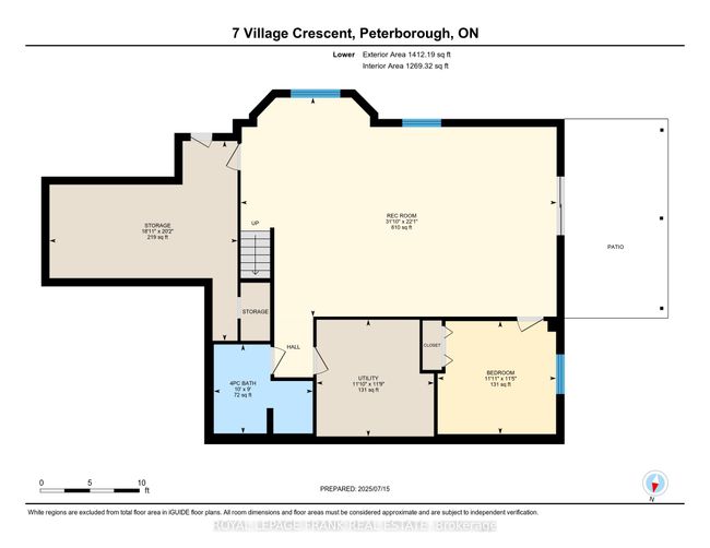 7 Village Cres, Condo with 3 bedrooms, 3 bathrooms and 1 parking in Peterborough ON | Image 41