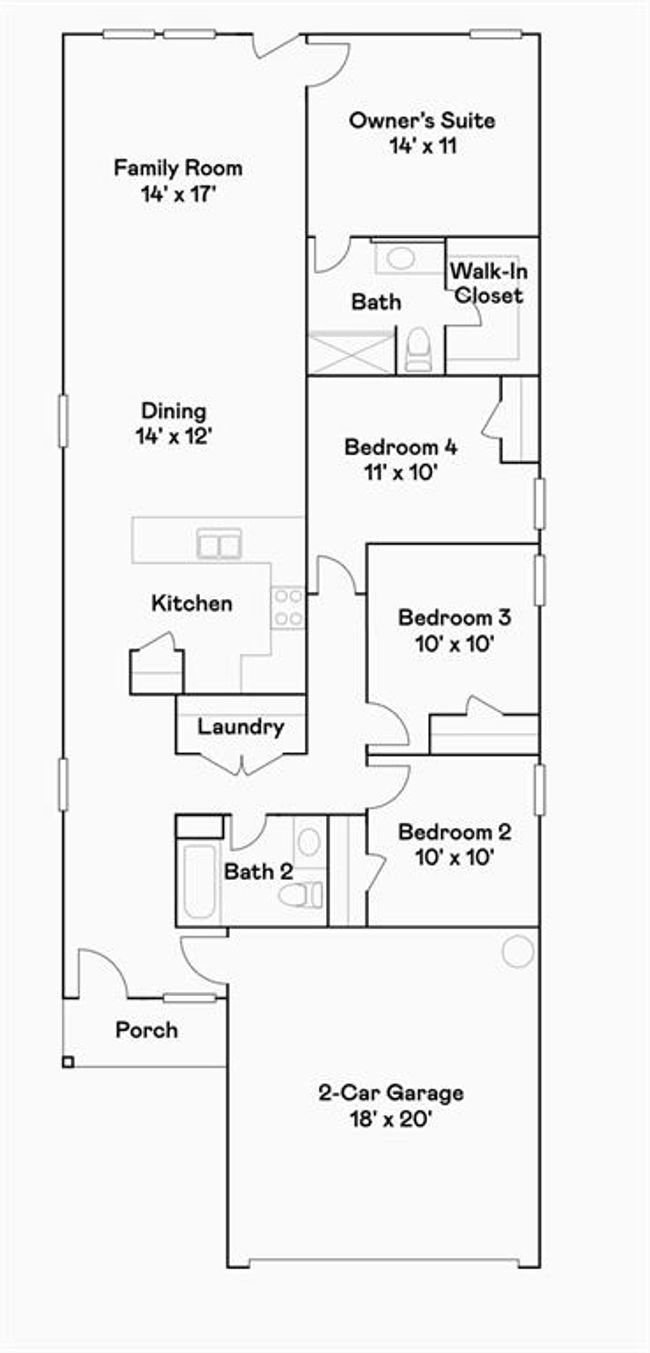 18744 Barrichello Dr, House other with 4 bedrooms, 2 bathrooms and 2 parking in Conroe TX | Image 10