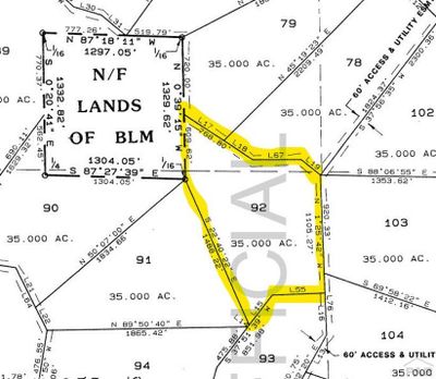 Map of Lot w/ CR 531 on Right (East) Side | Image 2