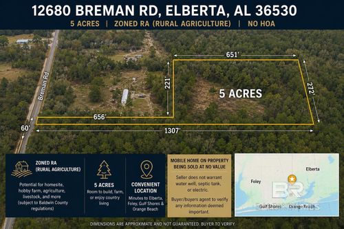 12680 Breman Rd, Elberta, AL, 36530-3452 | Card Image