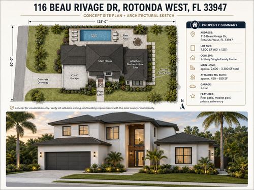 116 Beau Rivage Dr, ROTONDA WEST, FL, 33947-4803 | Card Image