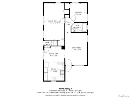 18123 Ray St, Riverview, MI, 48193-7424 | Card Image