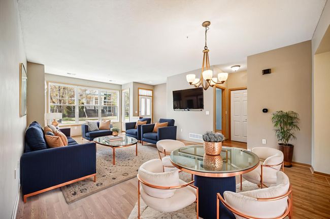 Living/Dining and French door to patio | Image 4
