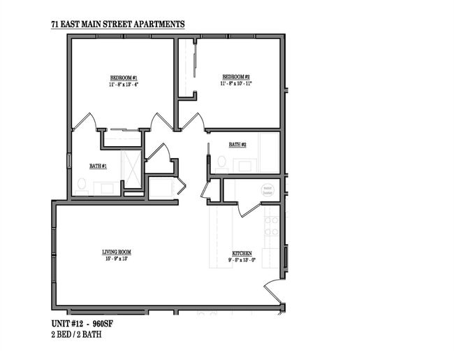 This is the floor plan for unit #302. | Image 38