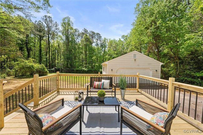 Brand new deck with decorative railings | Image 36