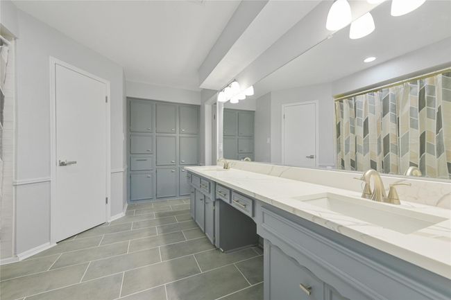 Primary bathroom with double sinks & built ins | Image 16