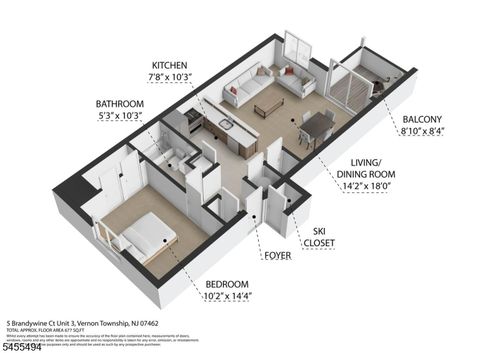 3-5 Brandywine Ct, Vernon, NJ, 07462-4543 | Card Image