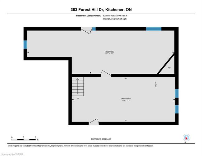 383 Forest Hill Dr, House other with 3 bedrooms, 2 bathrooms and 3 parking in Kitchener ON | Image 32