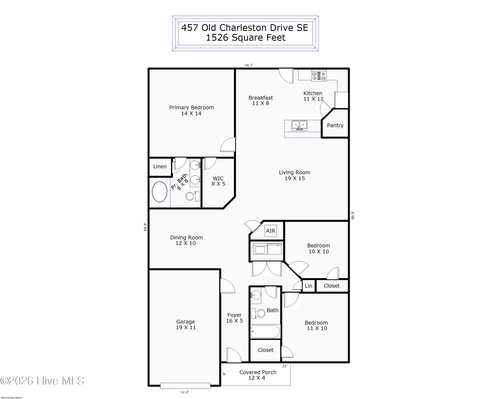 457 Old Charleston Dr Se, Bolivia, NC, 28422-6001 | Card Image