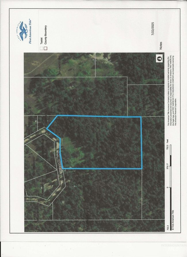 Aerial overview of property's location featuring property parcel outlined | Image 40