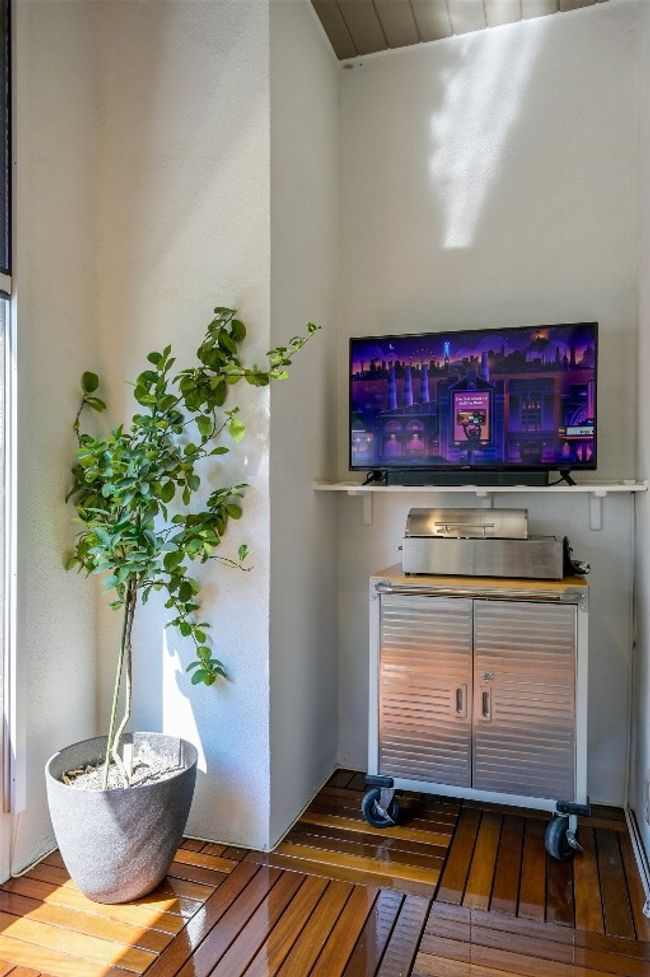 Patio nook perfect for television and electric grill! | Image 17