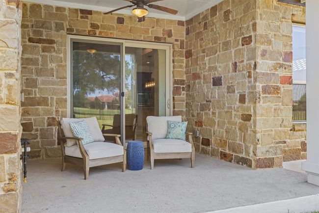 View of patio with a ceiling fan | Image 36
