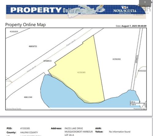 Lot 2A-A Paces Lake Dr, Musquodoboit Harbour, NS, B0J2L0 | Card Image