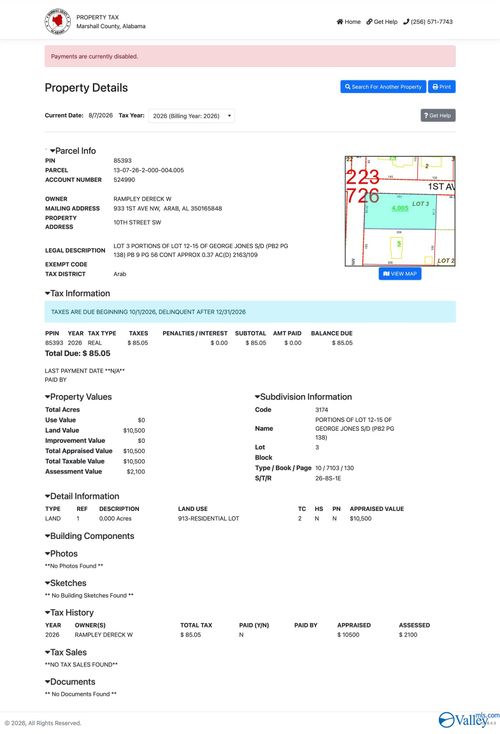 90 10th Street Sw, Arab, AL, 35016 | Card Image