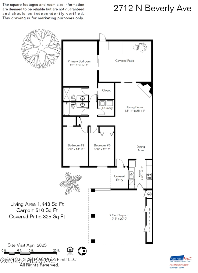2712 N Beverly Ave, Townhouse with 3 bedrooms, 2 bathrooms and null parking in Tucson AZ | Image 10