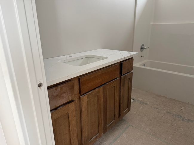 Full bathroom with vanity and shower combination | Image 7