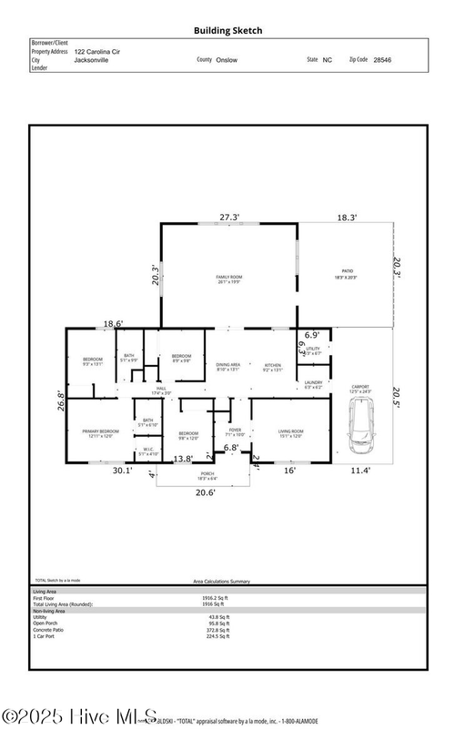 122 Carolina Cir, Jacksonville, NC, 28546-7622 | Card Image