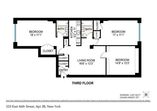 3b-333 E 46th St, New York, NY, 10017-7426 | Card Image