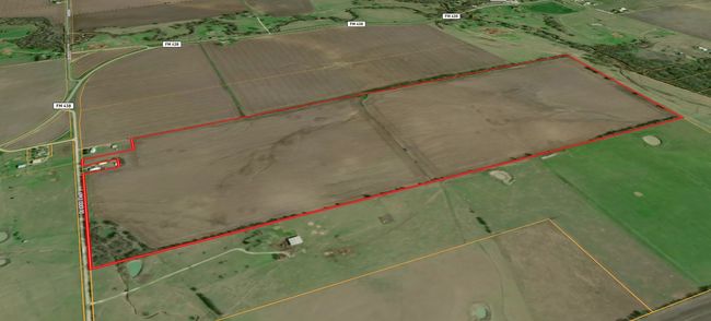 Aerial overview of property's location featuring property parcel outlined | Image 9