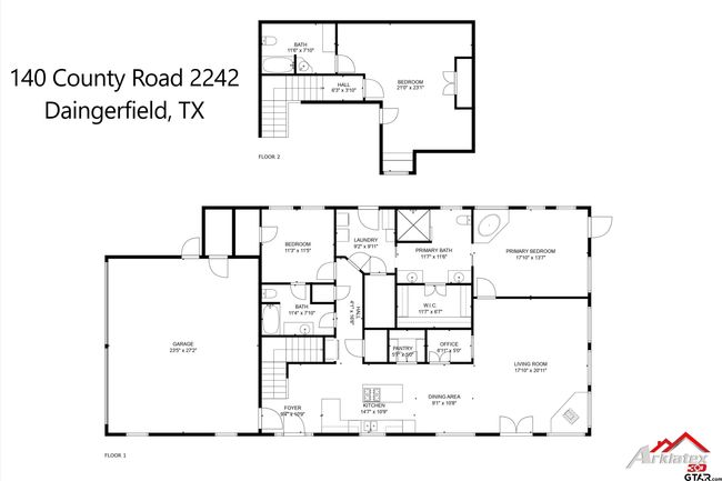 140 County Road 2242, House other with 3 bedrooms, 3 bathrooms and null parking in Daingerfield TX | Image 36
