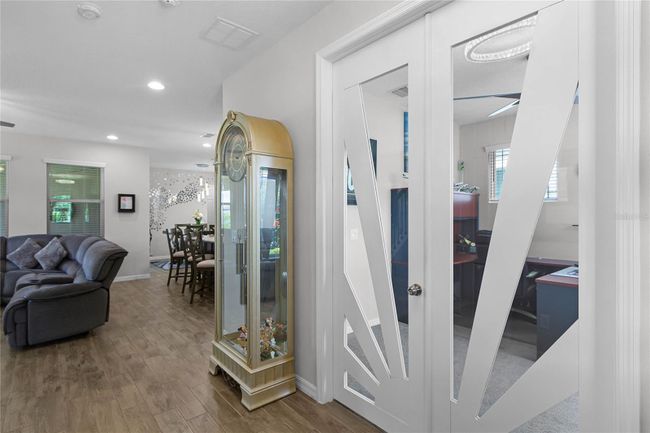 8 foot custom glass and wood door | Image 6