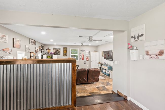 Kitchen featuring wood-type flooring, a ceiling fan, and recessed lighting | Image 21