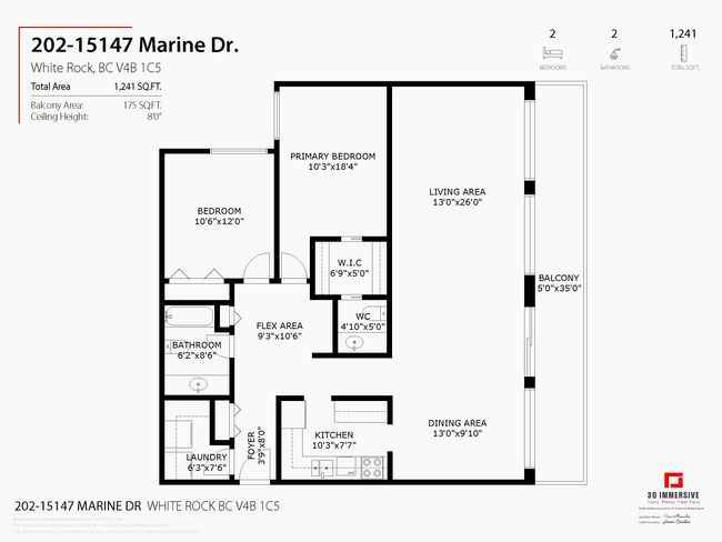 202 - 15147 Marine Drive, Condo with 2 bedrooms, 1 bathrooms and 1 parking in White Rock BC | Image 40