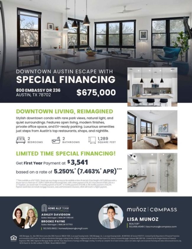 Secure this property with a first year monthly payment of $3, 541! Lender offering to pay for interest rate buy-down so you can secure this condo at 5.25% for your first year! | Image 7