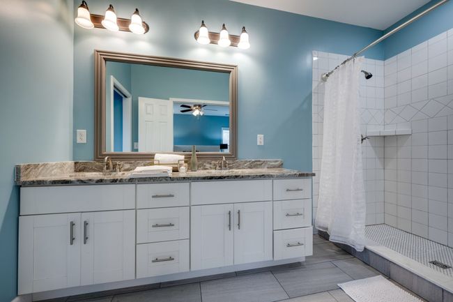 SPA WORTHY Primary Bathroom w/ Double Vanities HUGE/OVERSIZED Tile Shower | Image 22