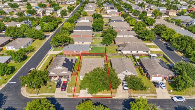 Aerial view featuring property parcel outlined | Image 33