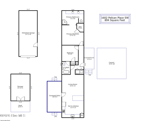 1602 Pelican Pl Sw, Shallotte, NC, 28470-5818 | Card Image