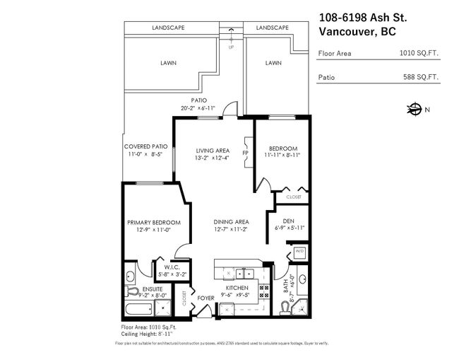 108 - 6198 Ash Street, Condo with 2 bedrooms, 2 bathrooms and 1 parking in Vancouver BC | Image 24