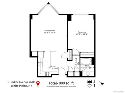 206-5 Barker Ave, White Plains, NY, 10601-1503 | Card Image