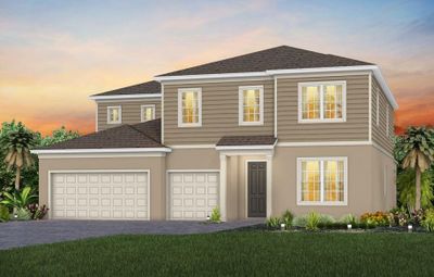 Exterior Design. Artistic rendering for this new construction home. Pictures are for illustrative purposes only. Elevations, colors and options may vary. | Image 1