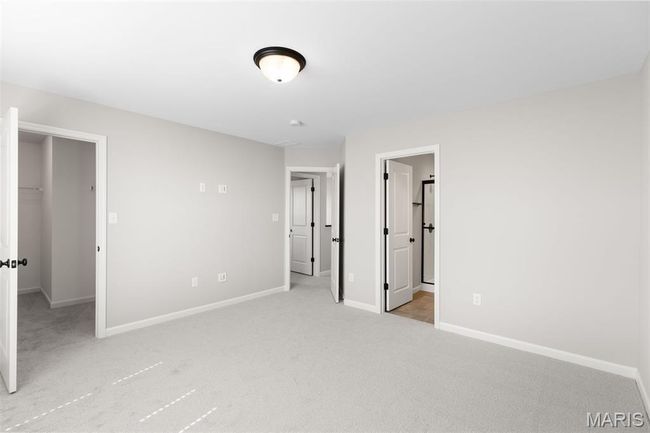 Unfurnished bedroom featuring a spacious closet, light carpet, baseboards, and a closet | Image 21
