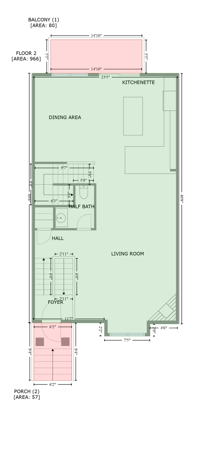 8949 SW Main Level - Green finished areas | Image 46
