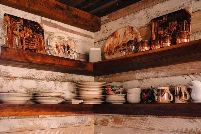 Gourmet Kitchen with copper & chestnut counter tops. | Image 13