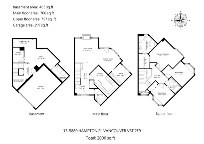 15 - 5880 Hampton Place, Townhouse with 3 bedrooms, 2 bathrooms and 2 parking in Vancouver BC | Image 40