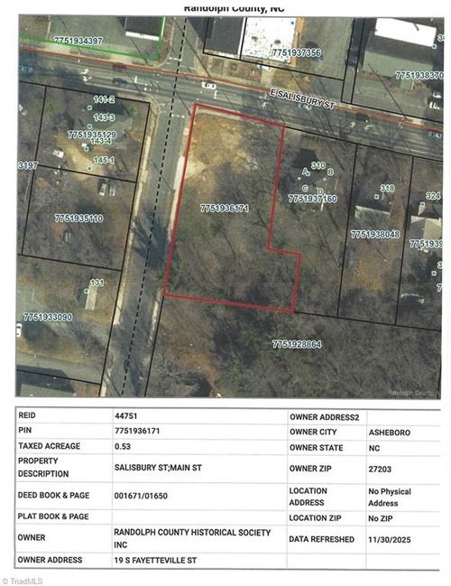 TBD E Salisbury St, Asheboro, NC, 27203 | Card Image