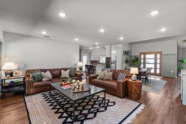 Living room with french doors, and recessed lighting | Image 15