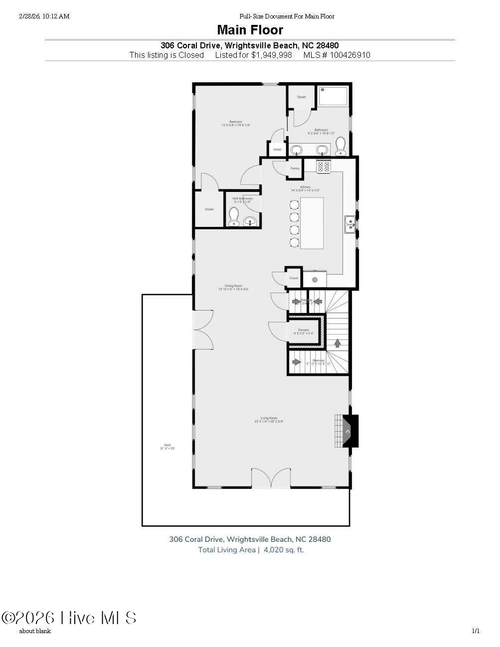 306 Coral Dr, Wrightsville Beach, NC, 28480-2736 | Card Image