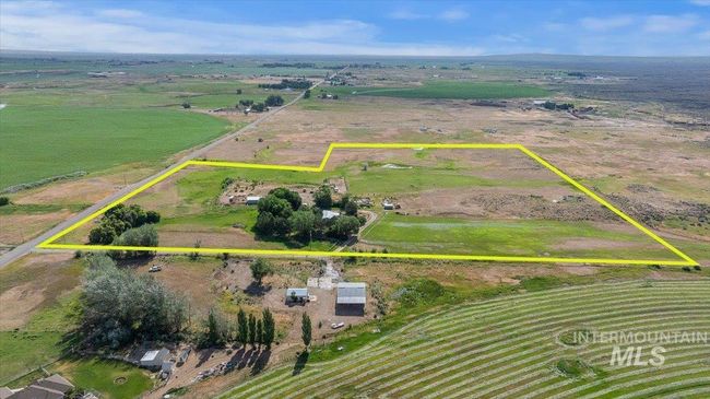 Overview of rural landscape featuring property parcel outlined | Image 44