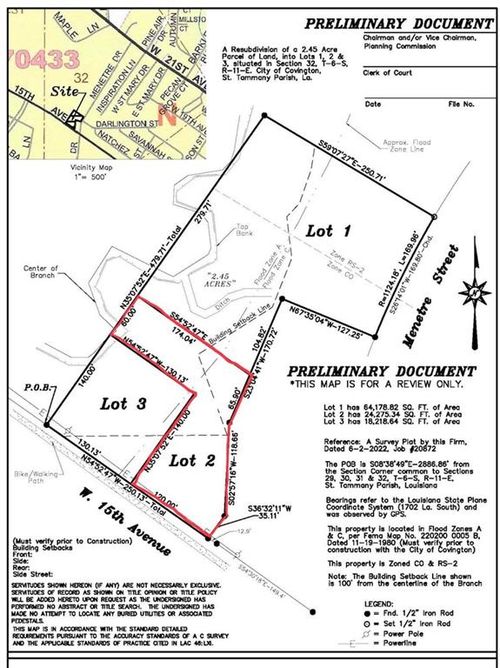 Lot 2 15 Th Avenue, Covington, LA, 70435 | Card Image