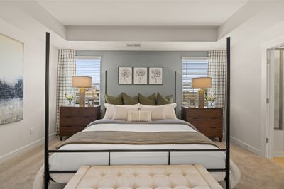 King size bed for reference. Photo is of Welcome Home Center in another Lennar community. | Image 2