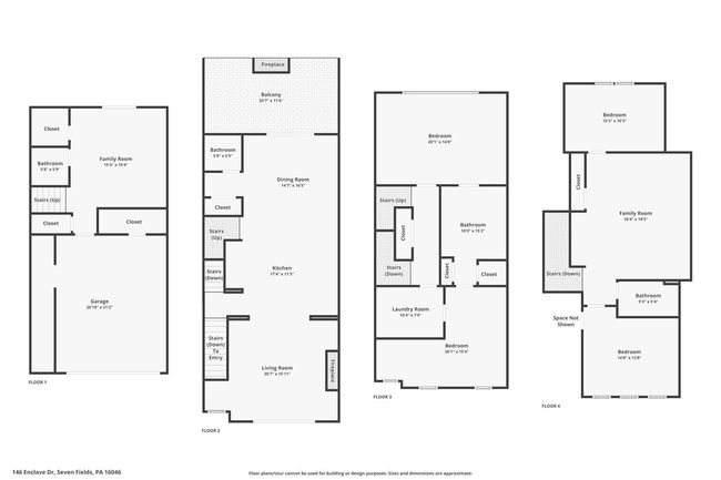 146 Enclave Drive, Townhouse with 3 bedrooms, 4 bathrooms and 2 parking in Seven Fields Boro PA | Image 39