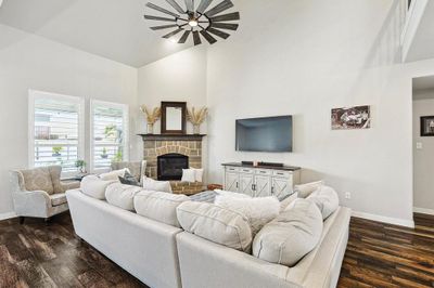 Living room with gas fireplace. | Image 3